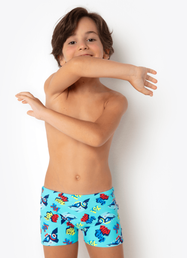 Sunga Boxer Menino Tubarão Hip Hop