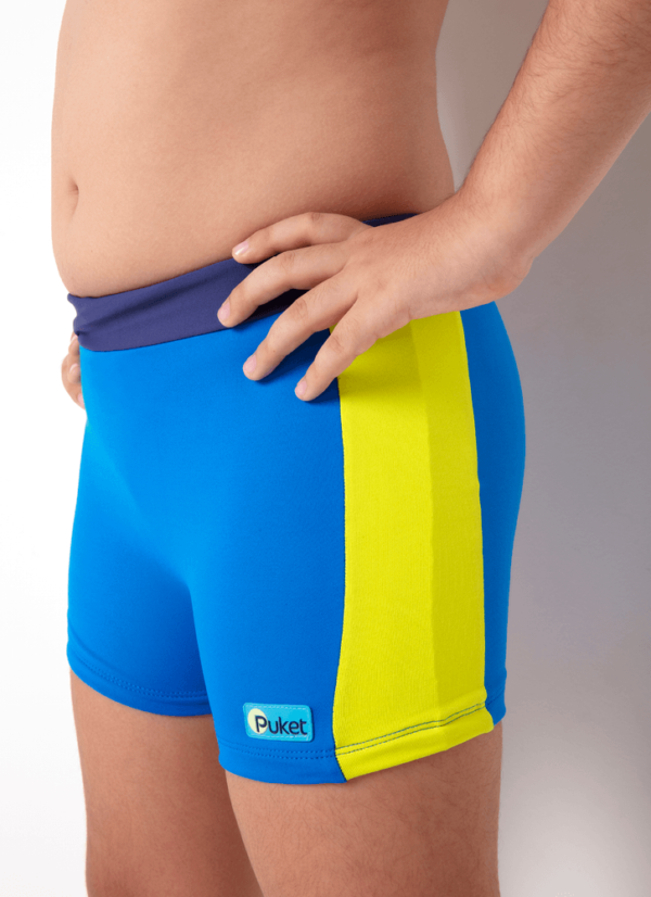 Sunga Boxer Menino Teen Azul Color Block - Imagem 3