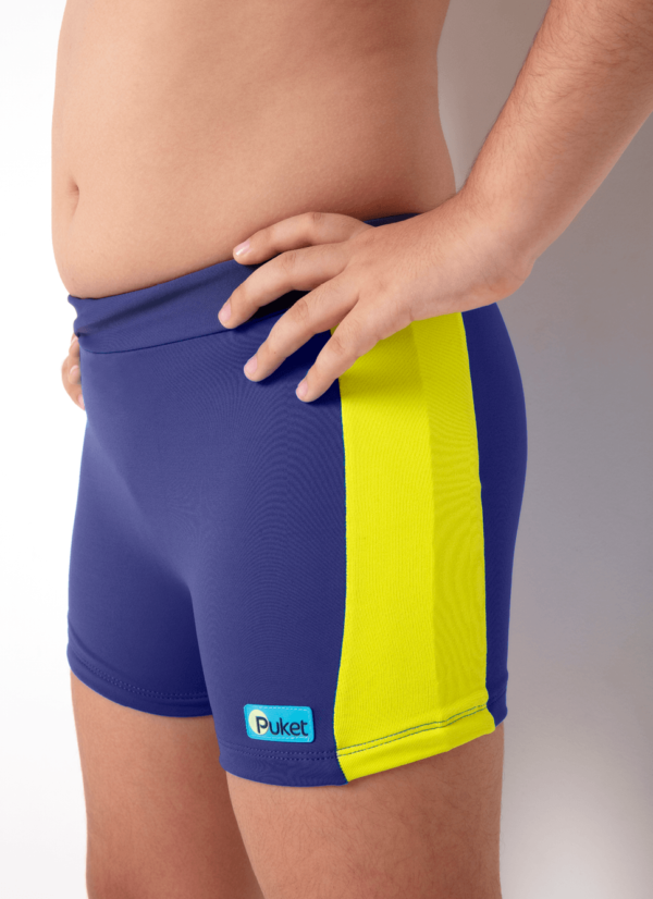 Sunga Boxer Menino Teen Azul Marinho Color Block - Imagem 3