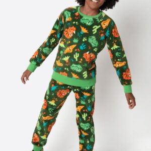 Pijama Manga Longa Soft Menino Dino Trio