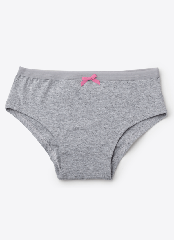 Conjunto Sutiã e Calcinha Cinza Claro Teen - Imagem 5